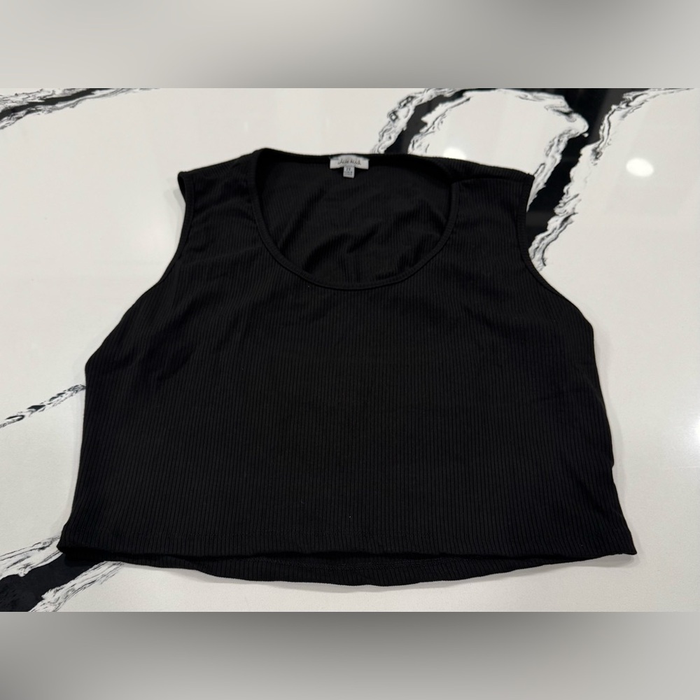 White Birch black with back cutout ladies top new without tags size 2x